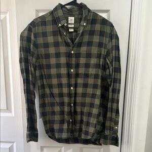 Men's Green Plaid Shirt